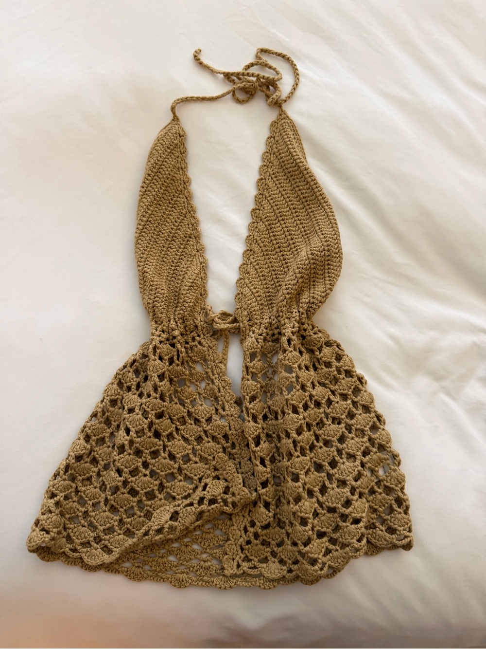 Revolve Crochet Halter Cover Up
